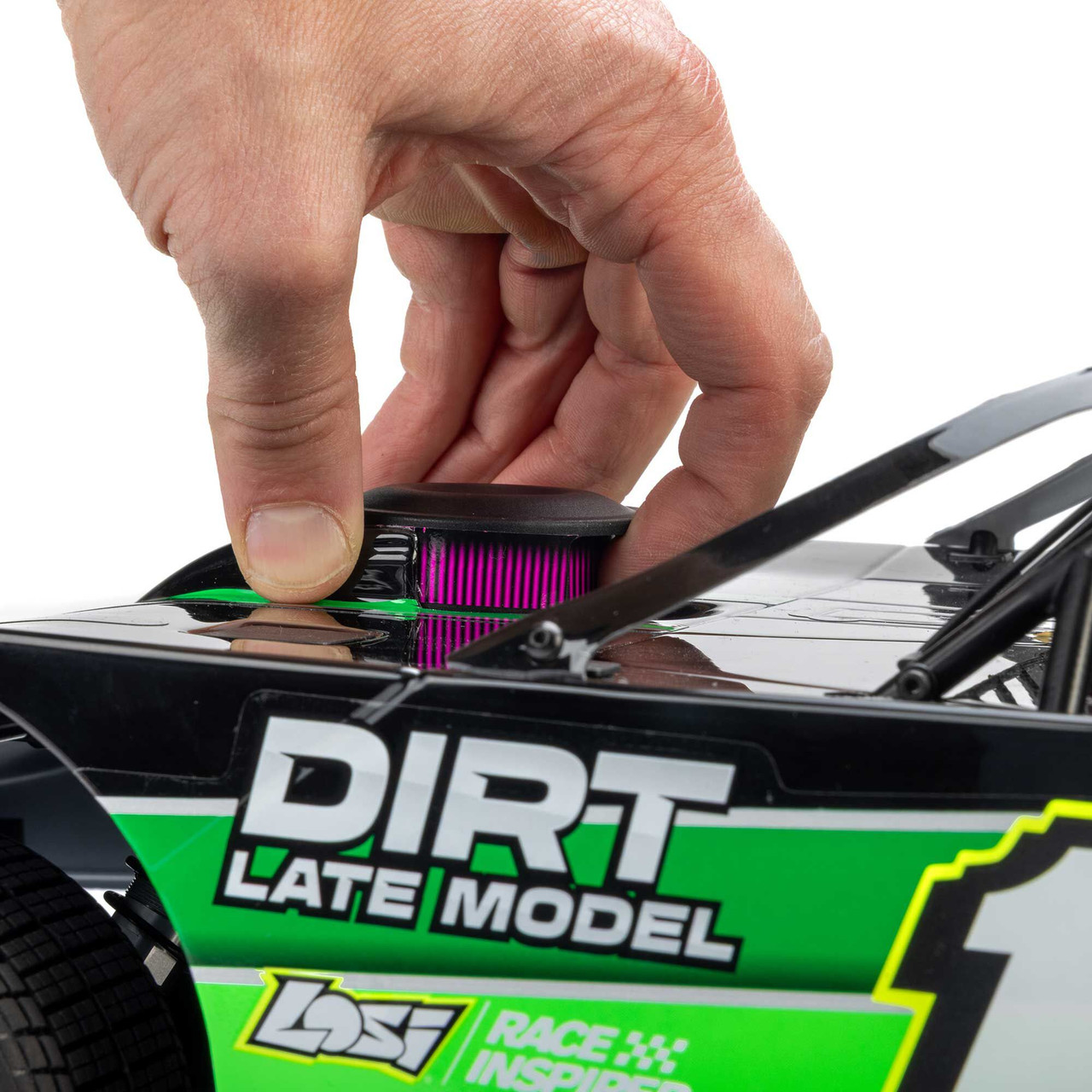 1/10 22S 2WD Dirt Oval Late Model RTR, Green