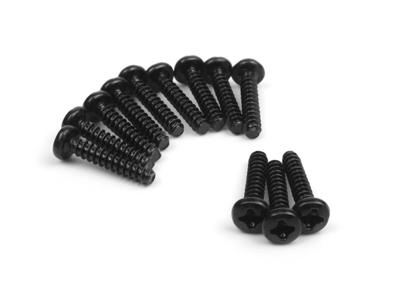 BlackZon Pan Head Self Tapping Screws PBHO3x15mm (12pcs) BZN540156