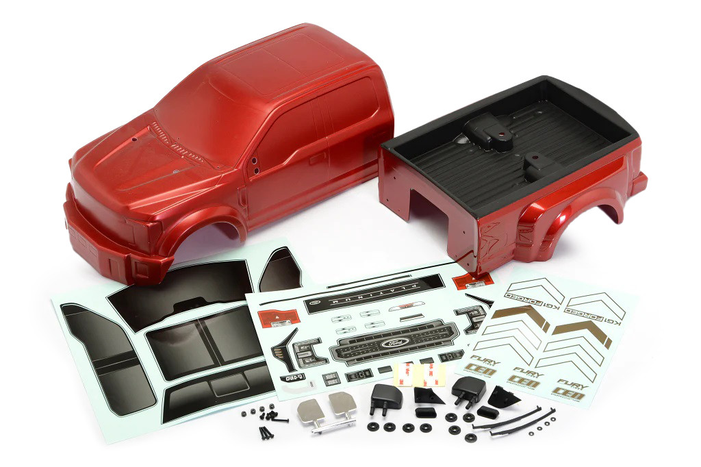 CEN Racing FORD F-450 SD Complete Body Set (Candy Apple Red) CEGCD0904