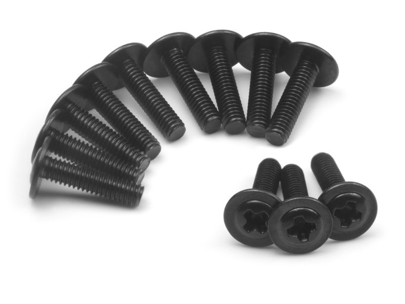 BlackZon Flange Head Self-Tapping Screws PWTHO2.5x12mm BZN540357