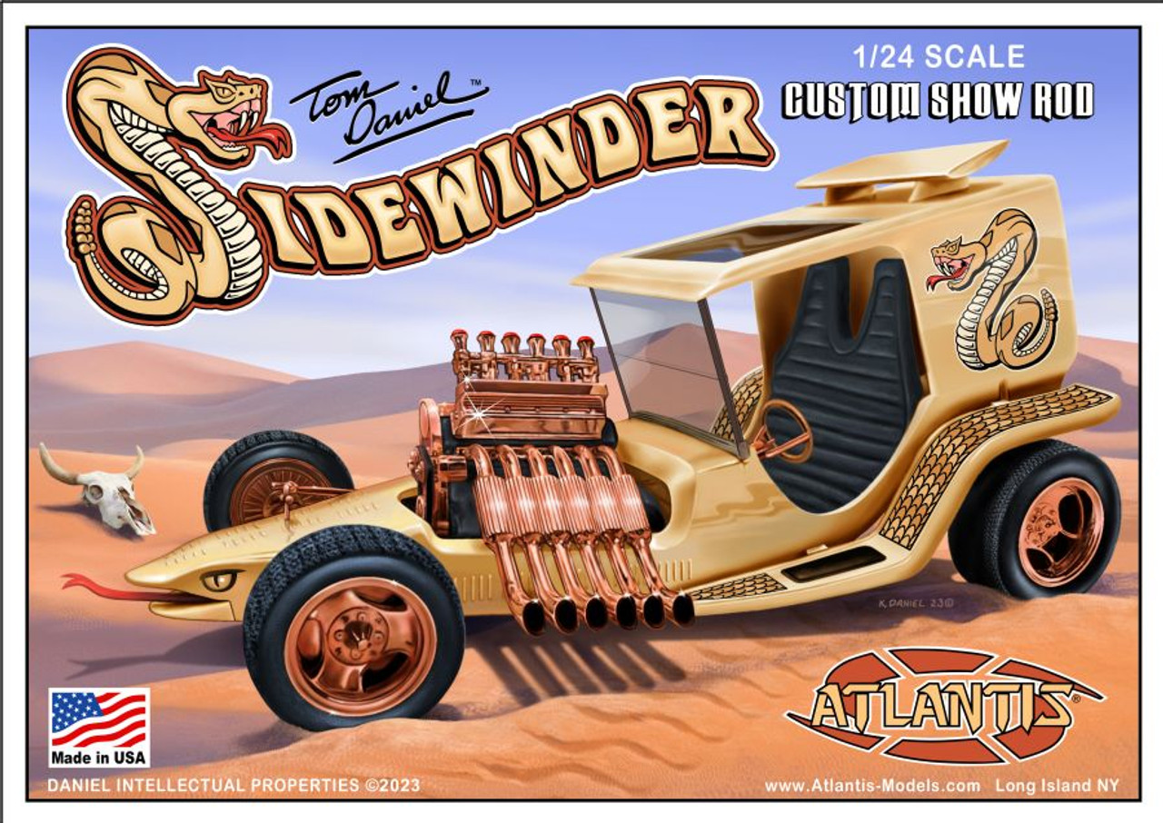 Atlantis Models 1/24 Tom Daniel Sidewinder Custom Show Rod Plastic Model AANM2210