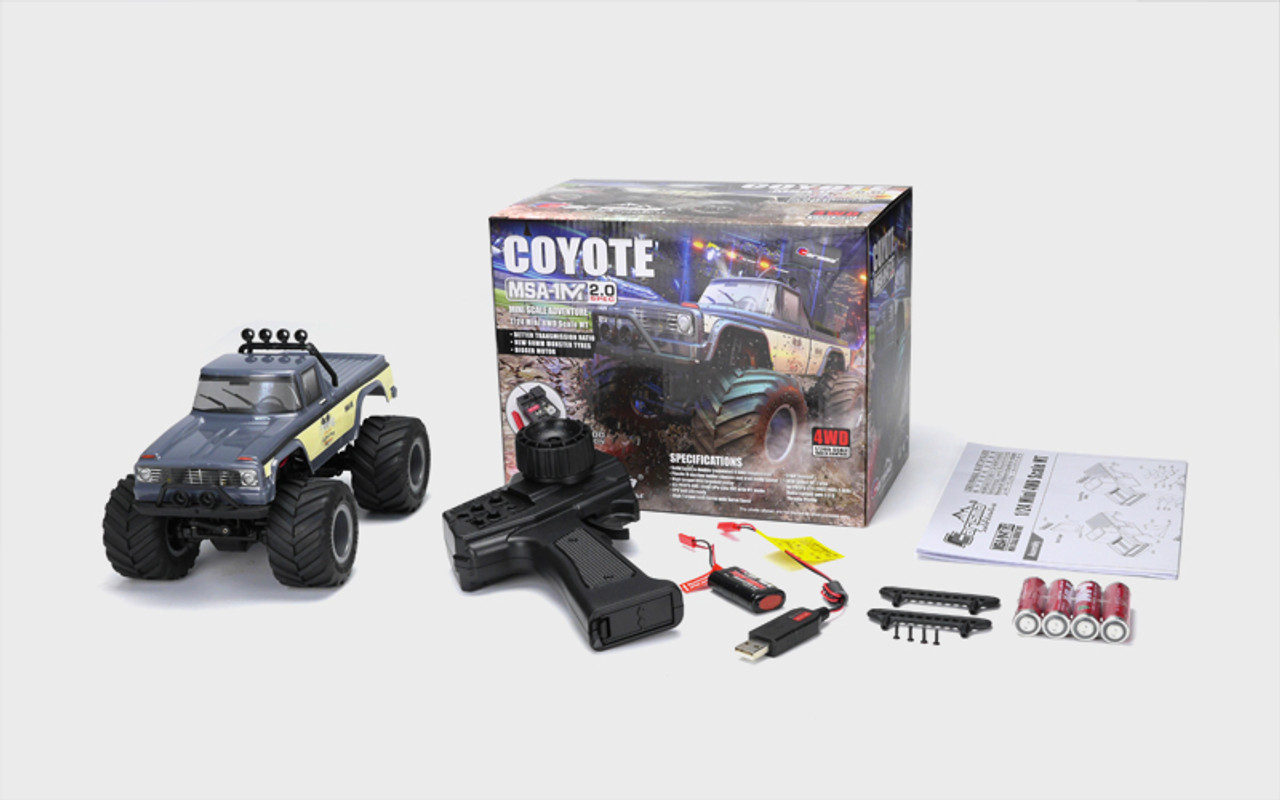 MSA-1MT 2.0 Spec Coyote 4WD 1/24 RTR w/Battery & Charger MSA-1MT 2.0 Spec Coyote 4WD 1/24 RTR w/Battery & Charger