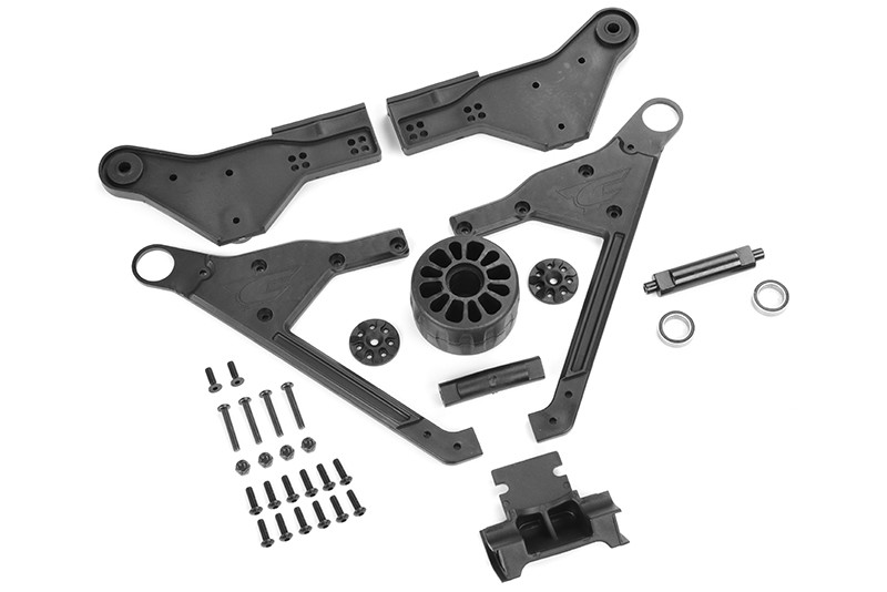 Corally Wheelie Bar 2021 - 1 Wheel version - Complete Set COR00180-567