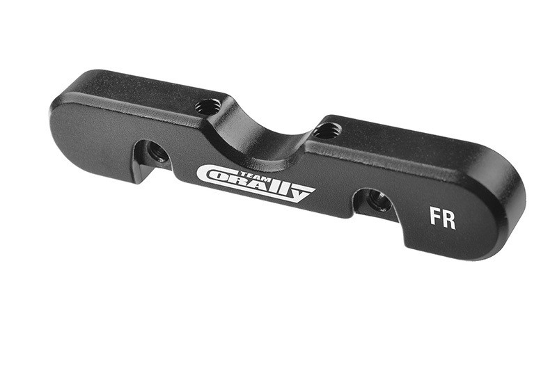 Corally Suspension Arm Mount HD, FR-RE, 8mm, Aluminum, Black COR00180-872
