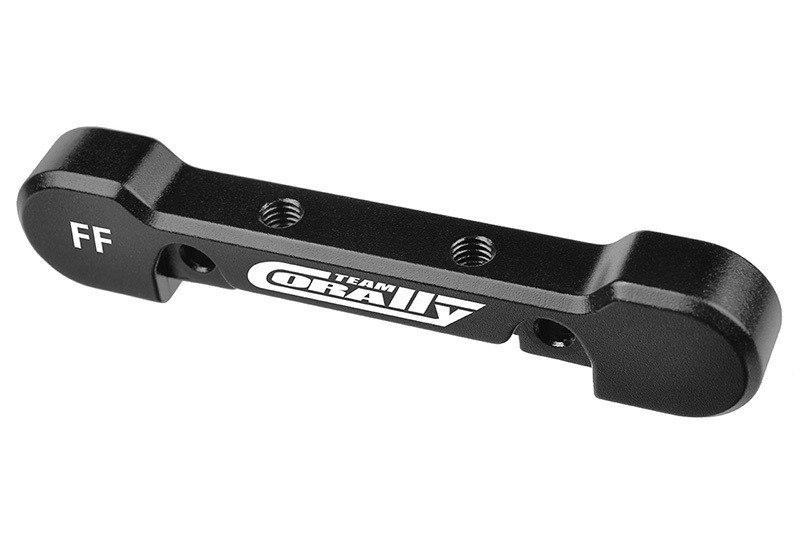 Corally Suspension Arm Mount HD, FR-FR, 8mm, Aluminum, Black COR00180-874