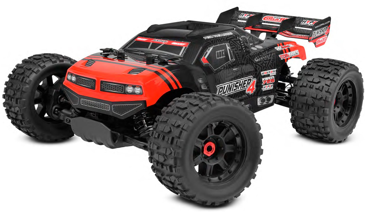 Punisher 4S Monster Truck RTR Version, Red Punisher 4S Monster Truck RTR Version, Red