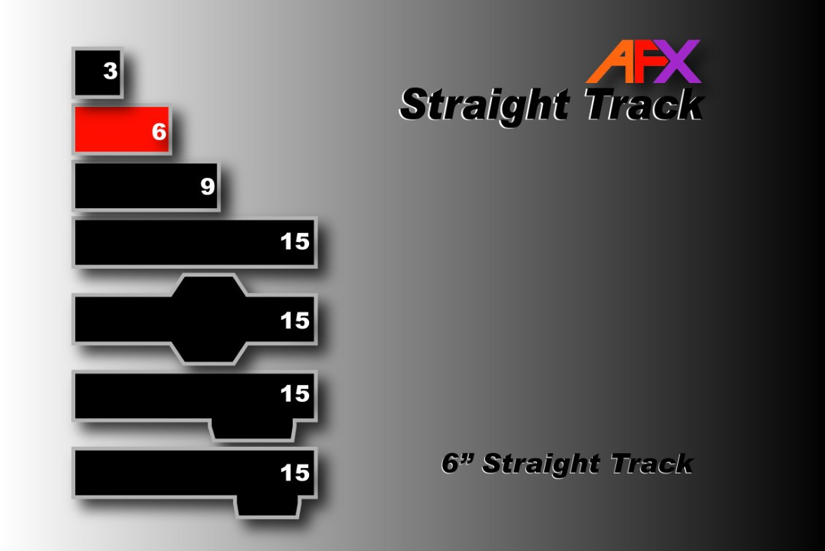Track, Straight 6" (2pcs)