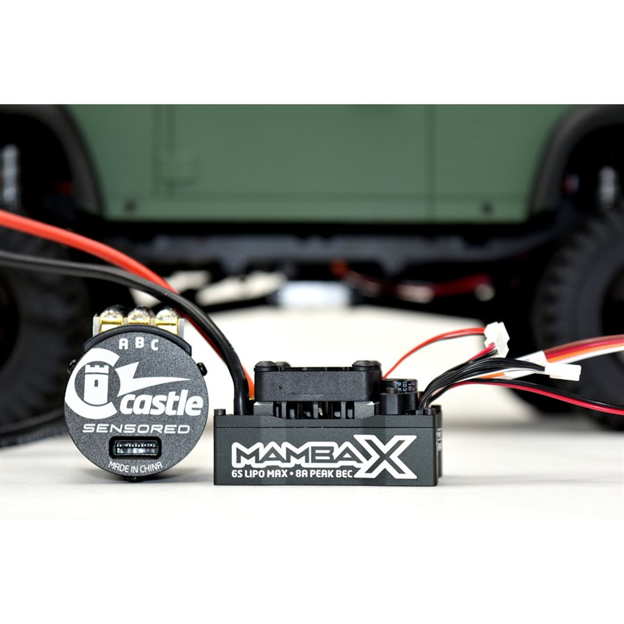 Mamba X & Sensored Motor Combo 25.2V WP ESC & 1406-2200KV Mamba X & Sensored Motor Combo 25.2V WP ESC & 1406-2200KV