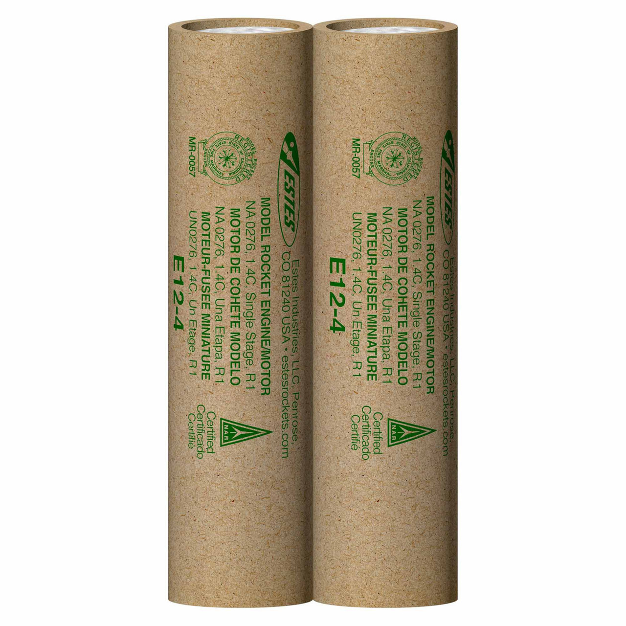 E12-4 Model Rocket Engines, (3pk)