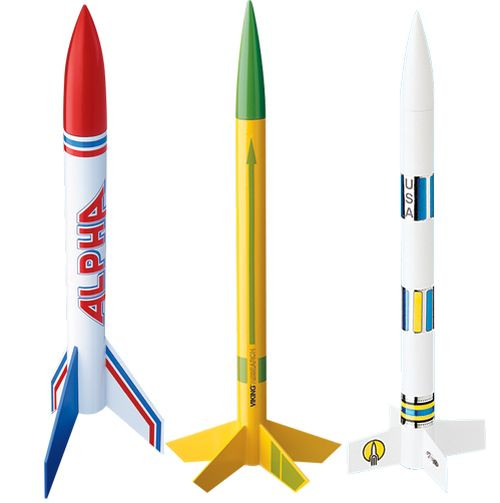 Estes Rockets AVG Bulk Pack of 12 Model Rockets, E2X (Alpha, Viking, EST1753