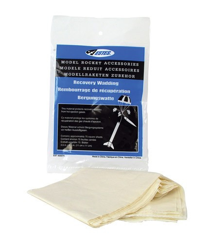 Estes Rockets Recovery Wadding, for Model Rockets (72 squares) EST2274