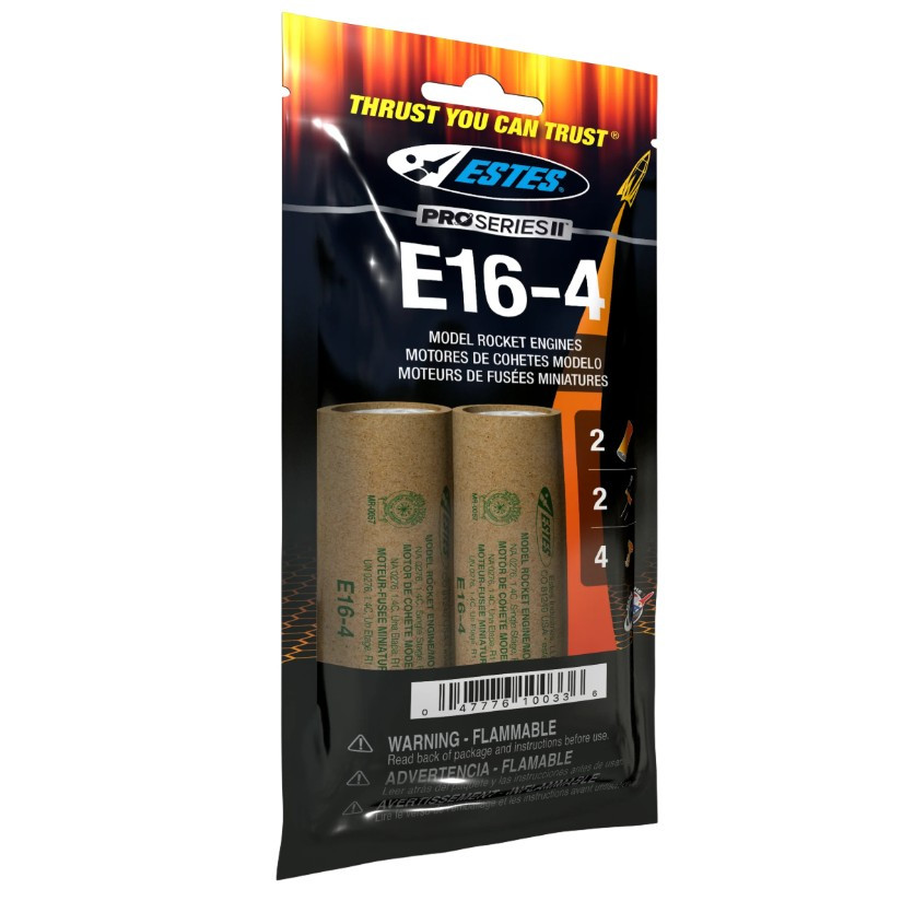 Estes Rockets E16-4 29mm Model Rocket Engines (2pk) EST10033