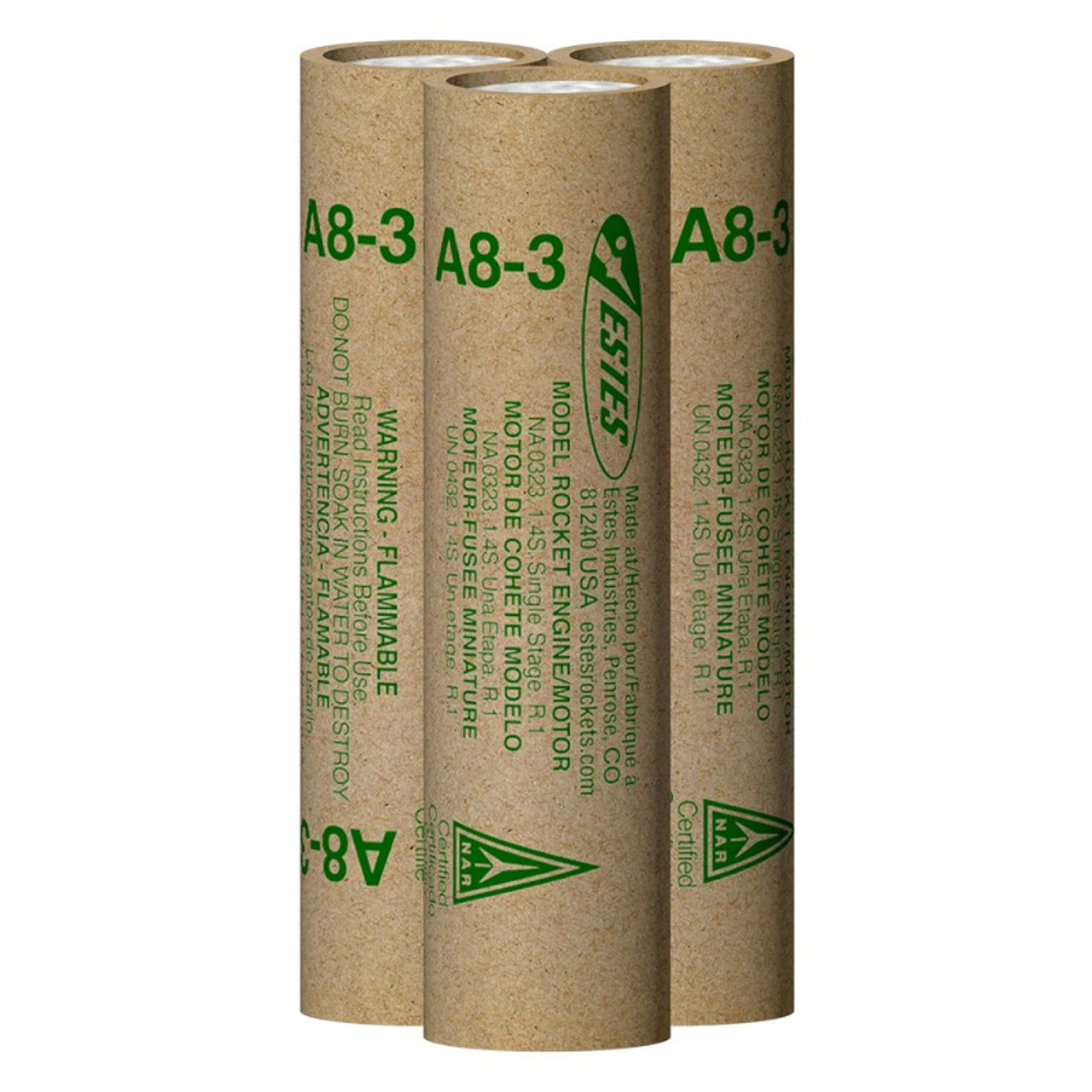 A8-3 Model Rocket Engine FP (Flight Pack) A8-3 Model Rocket Engine FP (Flight Pack)