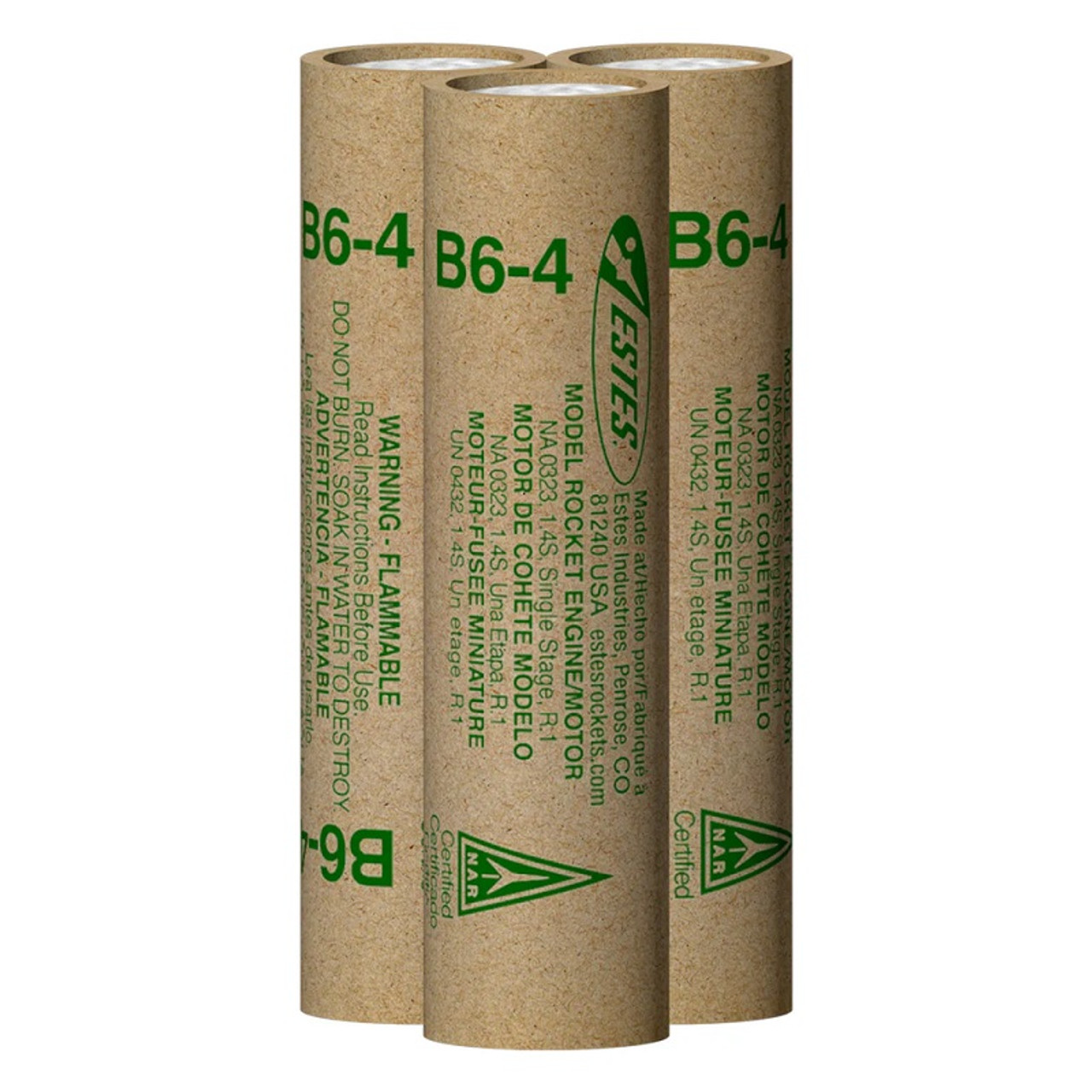 B6-4 Model Rocket Engine FP (Flight Pack) B6-4 Model Rocket Engine FP (Flight Pack)