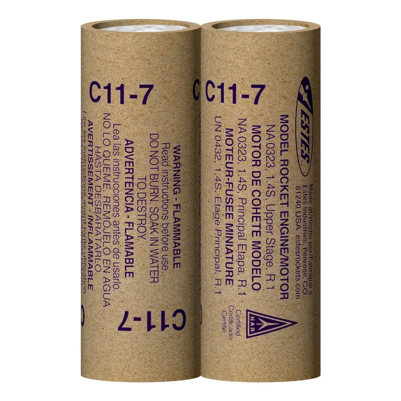 C11-7 Model Rocket Engines, (2pk) C11-7 Model Rocket Engines, (2pk)