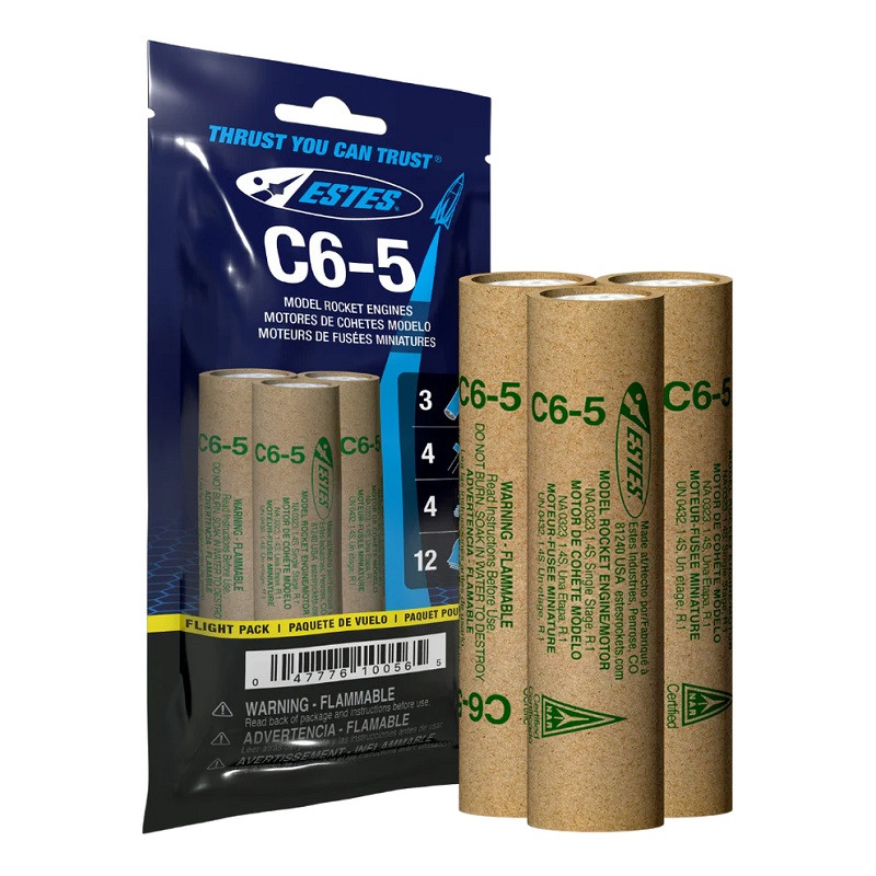 C6-5 Model Rocket Engine FP (Flight Pack)