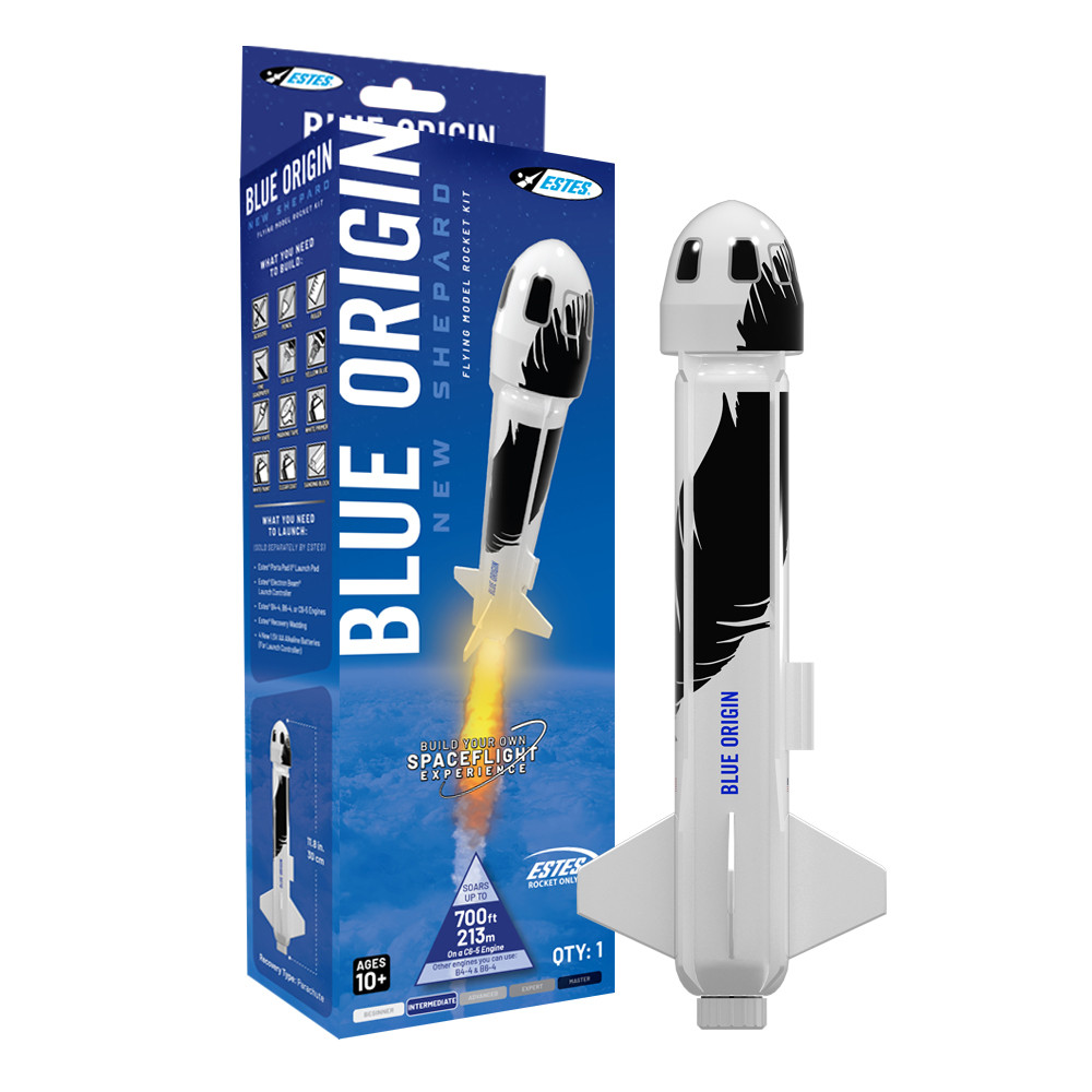 Estes Rockets Blue Origin Shepard Builder Kit, Skill Level: Intermediate EST7315