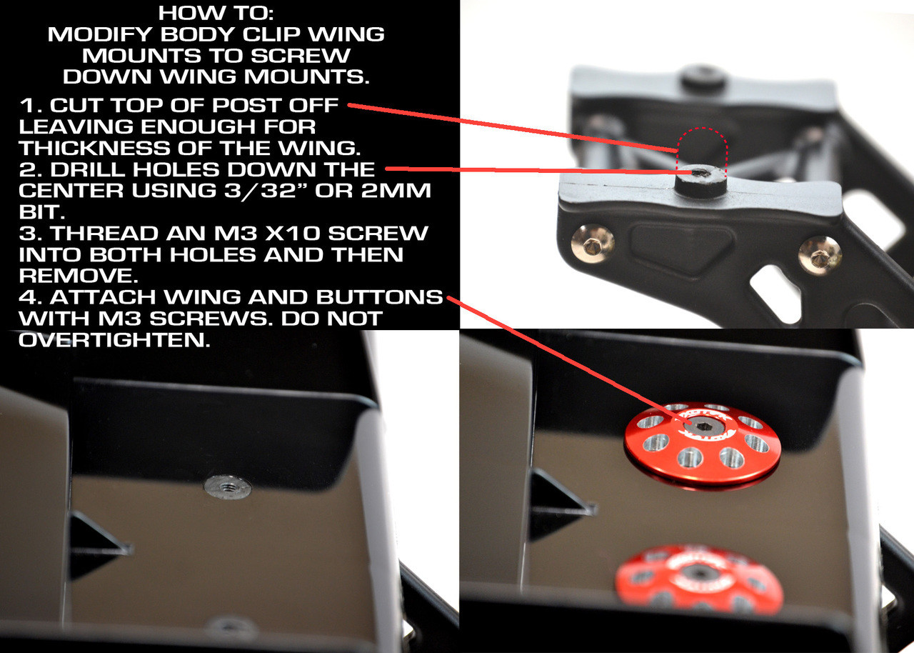 1/8 Black XL Wing Buttons 22mm (2) 1/8 Black XL Wing Buttons 22mm (2)