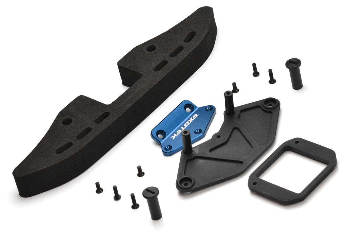 Exotek Racing Drag Slash Front Bumper Set V3 Alloy Mount and Foam EXO2222