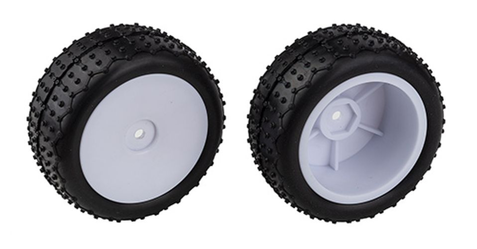 Team Associated Reflex 14 Mini Pin Tires on Wide Wheels, White ASC21596