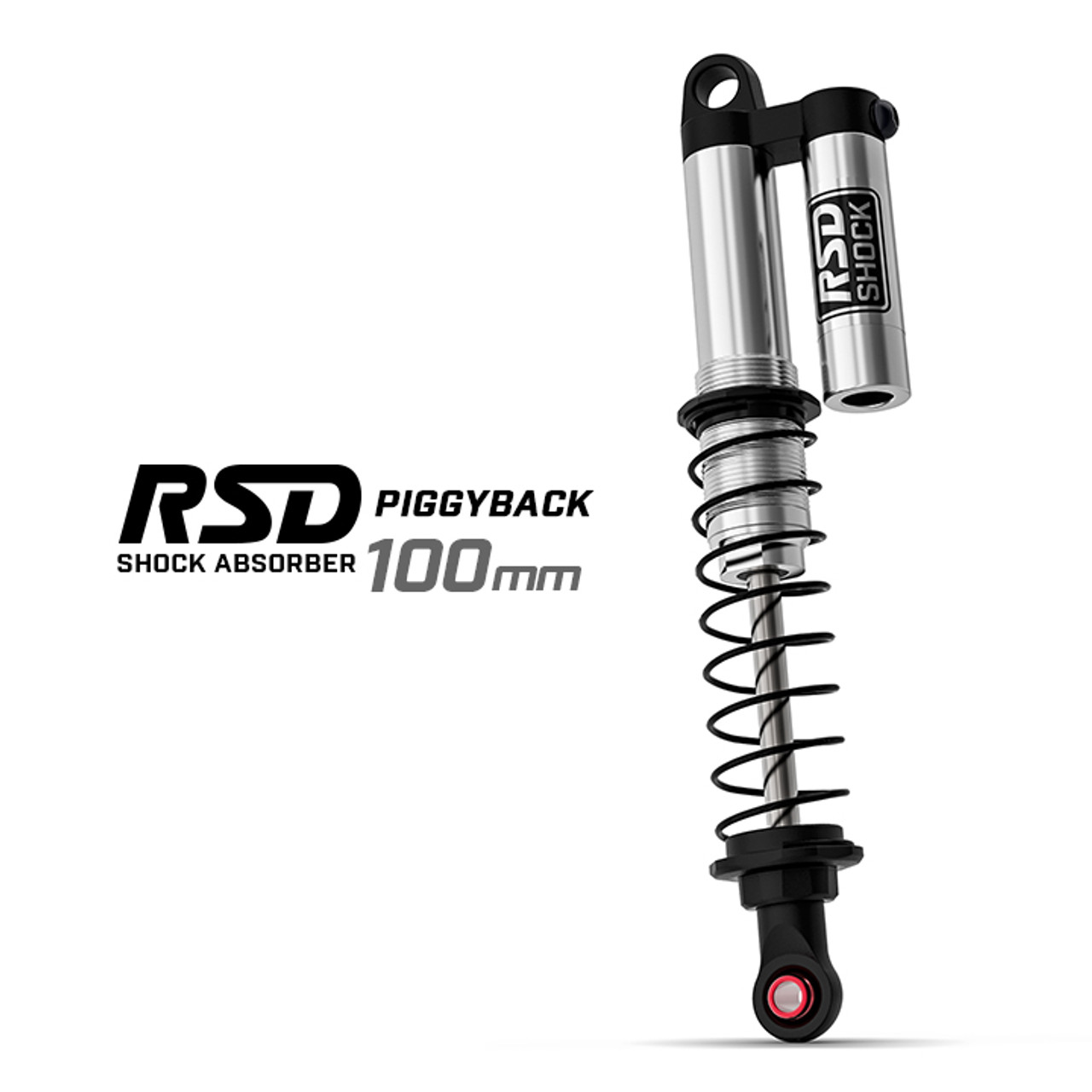 RSD Piggyback Shocks 100mm Length, (2) RSD Piggyback Shocks 100mm Length, (2)
