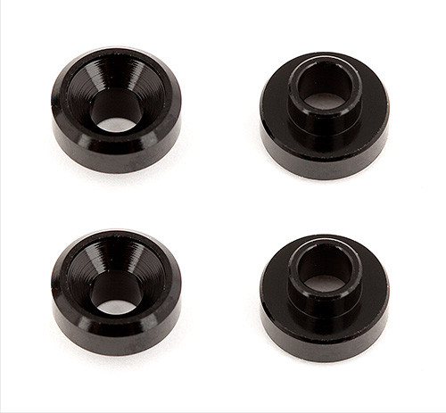 Team Associated Servo Washers, Black Aluminum ASC27128