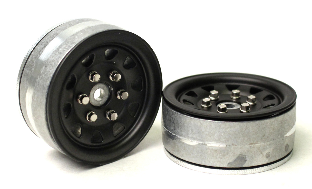 Gmade 1.9 SR04 Beadlock Wheels (Matt Black) GMA70494