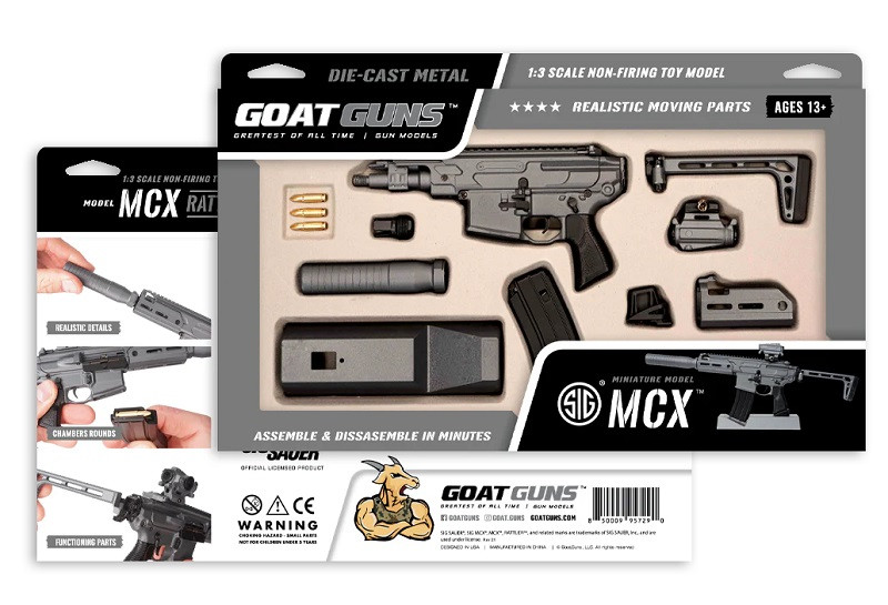 1/3 Scale Die Cast Sig Sauer MCX Model, Grey