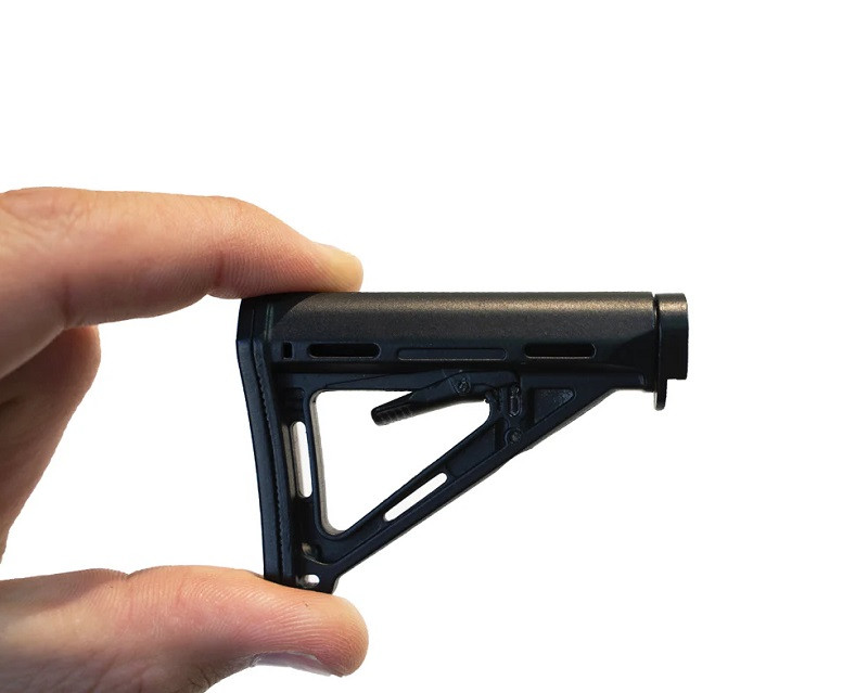 GoatGuns Mini Adjustable Milspec Stock, Fits AR15 Base Models GOAMILSPEC