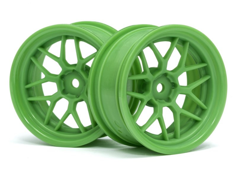 HPI Racing Tech 7 Wheel Green 52X26X+6mm Offset (2pcs) HPI116531