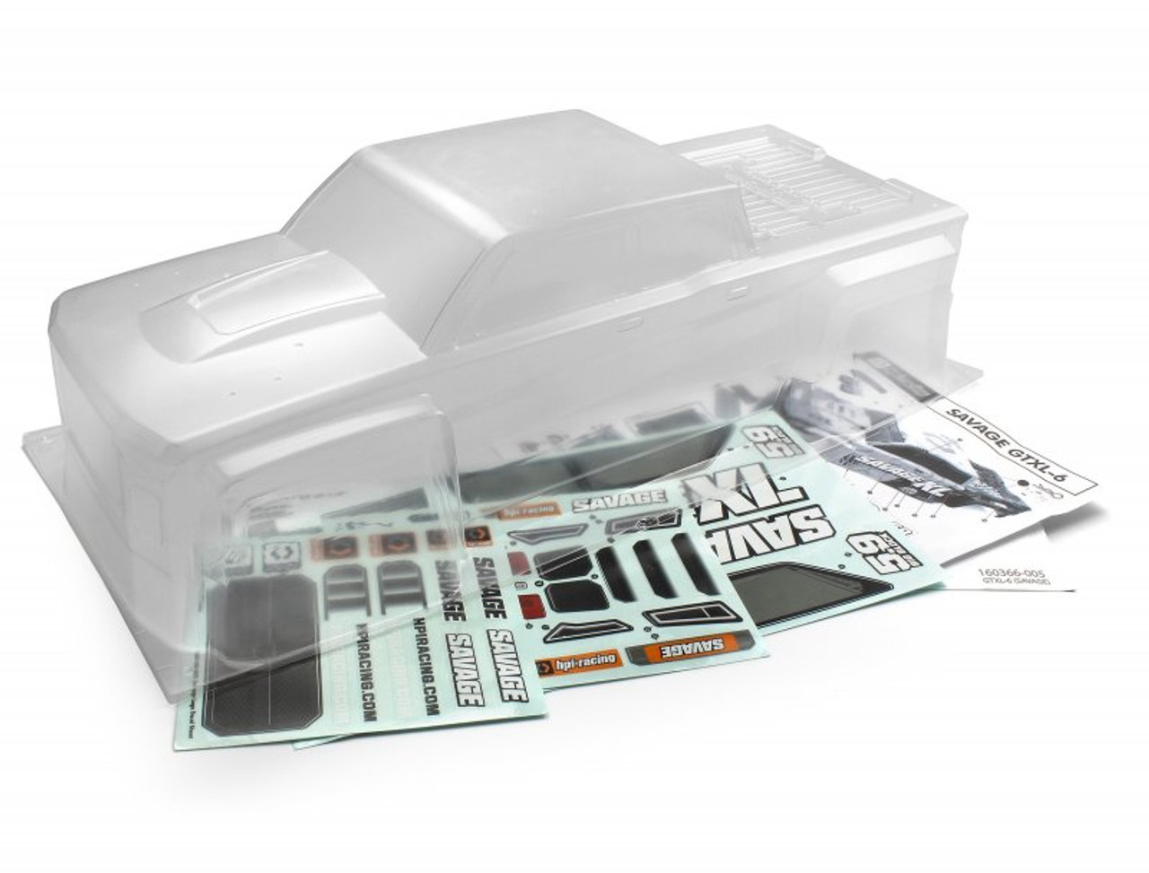 GTXL-6 Kingcab Clear Truck Body (Savage XL) GTXL-6 Kingcab Clear Truck Body (Savage XL)