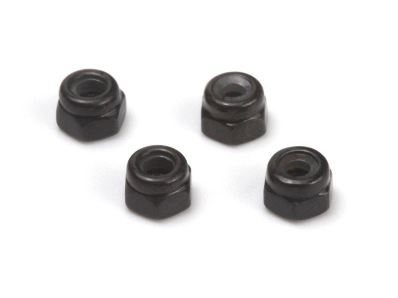 HPI Racing Lock Nut M2 (Black/4pcs) HPI161187