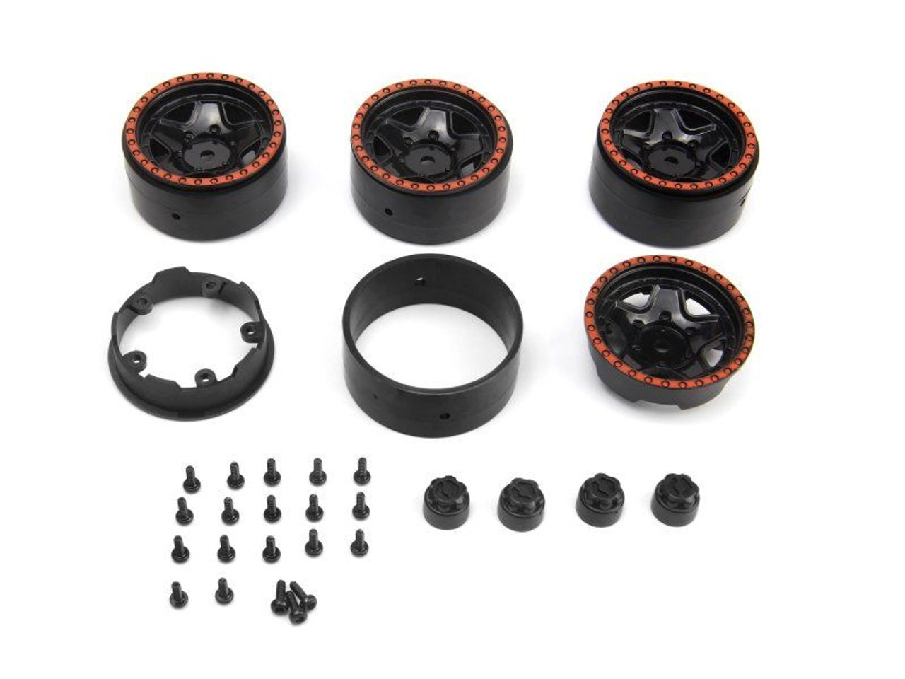 CL-5 Beadlock Wheel 1.2in (Red/4pcs) CL-5 Beadlock Wheel 1.2in (Red/4pcs)