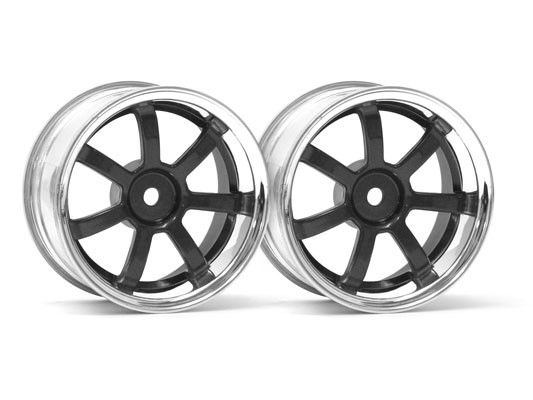 HPI Racing Rays Gram Lights 57S-Pro Wheel Chrome/Gunmetal (3mm Offset) HPI3322