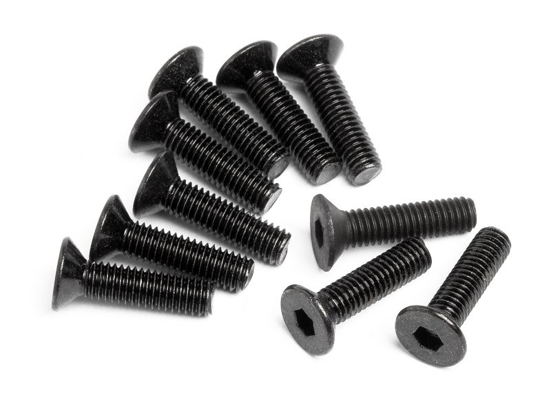HPI Racing Flat Head Screw M3X12mm (Hex Socket/10pcs) HPIZ084