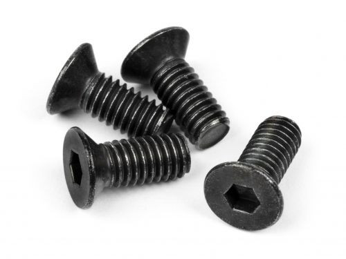 HPI Racing Flat Head Screw M4X10mm (Hex Socket/Thin Type/4pc) HPIZ307