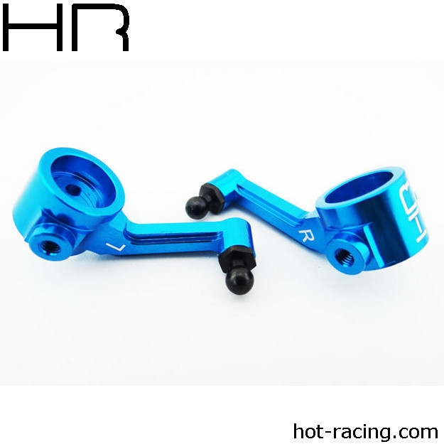 Hot Racing Aluminum Steering Knuckles, Blue, for ECX 2 HRAECT2106