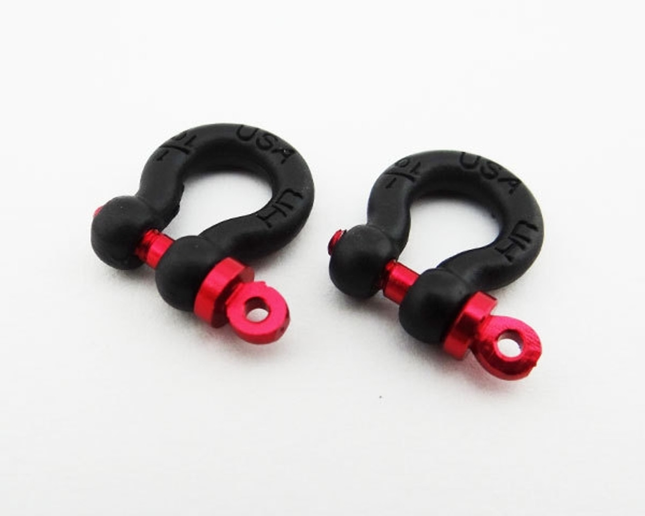 1/10 Scale Aluminum Black Tow Shackles D-Rings (2pcs) 1/10 Scale Aluminum Black Tow Shackles D-Rings (2pcs)