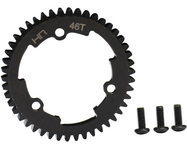 Hot Racing 46 Tooth 1 Steel Spur Gear, for E Revo 2, X-Maxx & XO-1 HRAERVT46M01