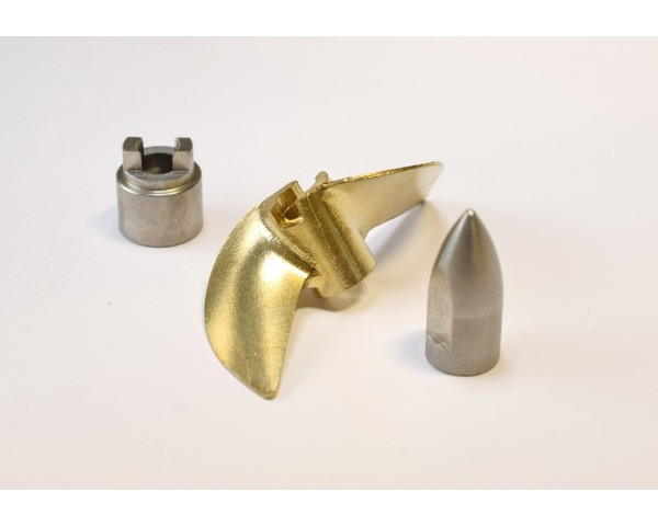 Hot Racing Brass Prop Set w/ Bullet Nut & Drive Dog-Traxxas M41 & Sparta HRASPN1000E