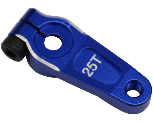 Hot Racing Aluminum Lock Servo Arm, 25 Tooth, for Traxxas Slash Stamp HRASLF25SH06