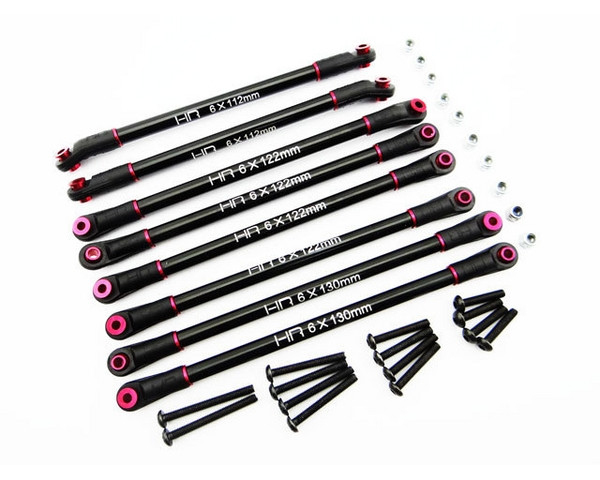 Hot Racing Aluminum 4 Link Wheelbase Link Set HRASCX313TL01