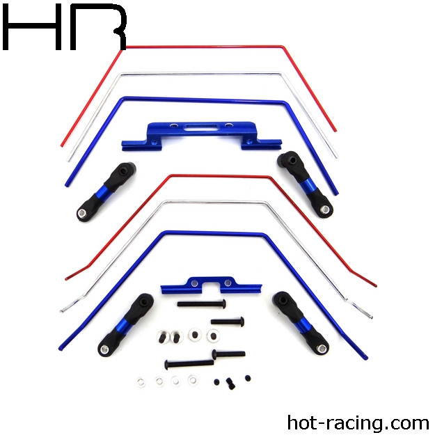 Hot Racing Front & Rear Wide Sway Bar, 2WD Slash HRATE311SLC