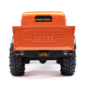 1/24 SCX24 Dodge Power Wagon 4X4 RTR Brushed Rock Crawler (Battery & Charger Included), Orange