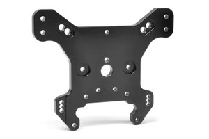 Corally Shock Tower - Front - 5mm - Aluminum - Black - 1pc COR00180-1234