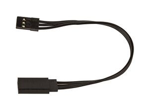 125mm Servo Wire Extension, Black, (4.92in) - ASC27164