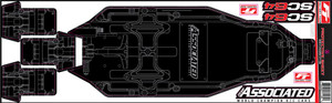 RC10SC6.4 FT Chassis Protective Sheet, Printed - ASC71185