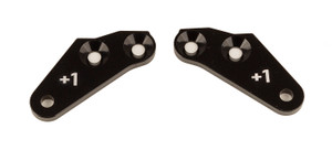 RC8B4 Steering Block Arms, +1, Aluminum, for RC8B4.1/RC8B4.1e - ASC81640
