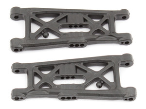 RC10B6 Factory Team Front Suspension Arms, Flat, Carbon - ASC91871