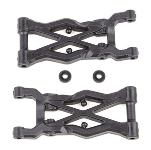 RC10B6.2 Factory Team Rear Suspension Arms, 75mm, Carbon - ASC91874